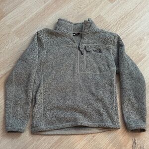 The North Face Men's 1/4 Zip Gray Sweater